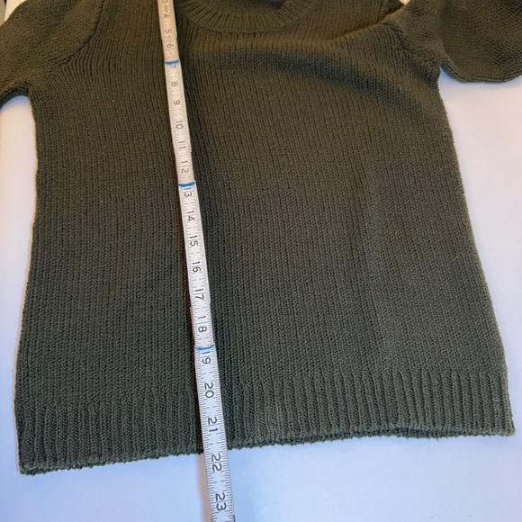 Theory Womens Black Cable Knit Wool Crew Neck Pullover Sweater Top Size P - Picture 10 of 10